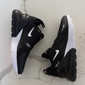 Nike Air Max 270 Black White Athletic Shoes